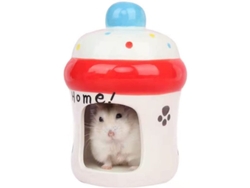 2026altiro-casa De Cerámica Para Hámster Con Forma De Fresa - Adorable Refugio Para Animales Pequeños - Jaula Para Chinchilla