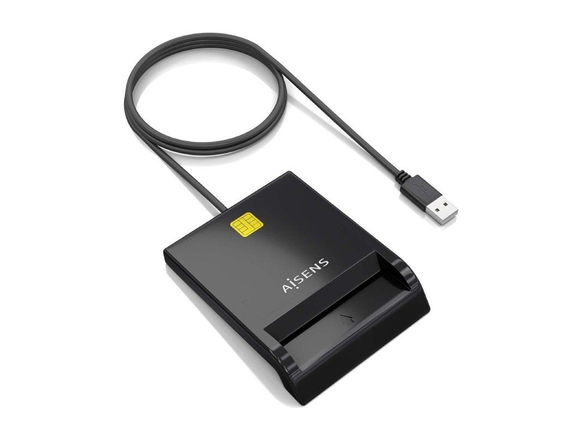Lector de Dni Y Tarjetas AISENS Ascr-Sn06-Bk/ Negro