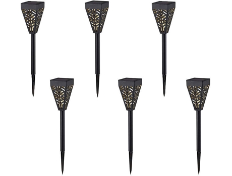 Iluminación Decorativa LUMI JARDIN (Negro - Plástico - 7x7x39 cm)