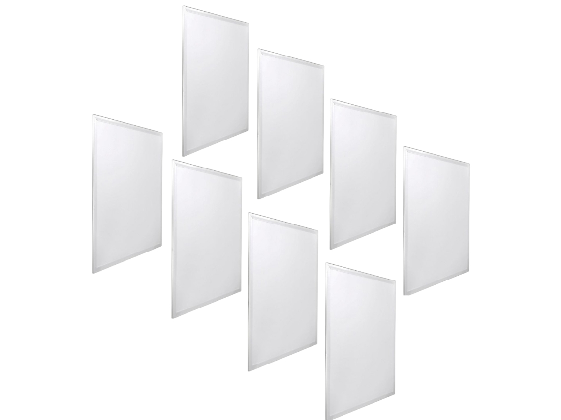 8x Panel LED 60x60cm 48W,retroiluminado 48W 6000K blanco JANDEI