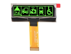 Módulo De Pantalla Oled 2.23 Pulgadas Resolución 123x32 Interfaz Spi Iic Ssd1305 Verde 24 Pines