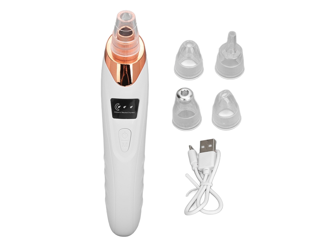Máquina Eléctrica Extractora De Points Negros Recargable Limpiador De Poros Facial Con Aspiración Ajustable
