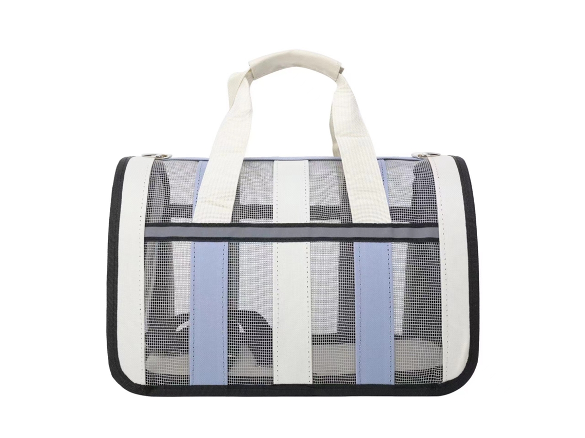 Transportadora Plegable Para Animales Eifson Con Reflectores Y Bolsillo Lateral (azul Neblina)