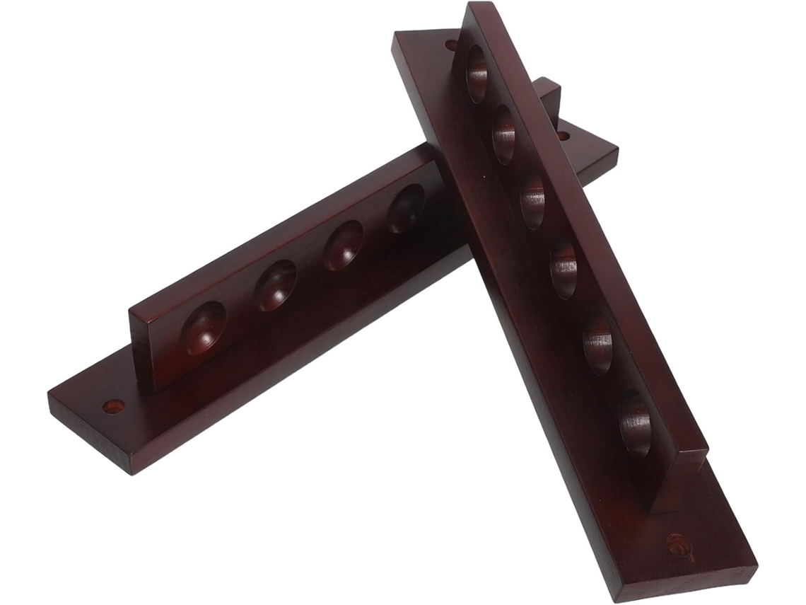 Estante De Pared De Madera Maciza Para Tacos De Billar