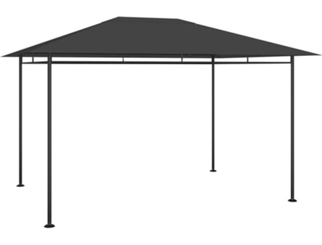 vidaXL Cenador gris antracita 384x281x270 cm 180 g/m²