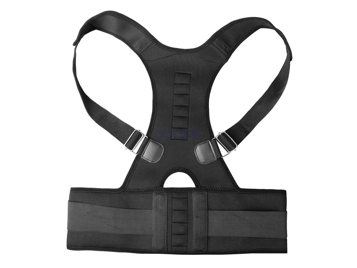 Cinturón Soporte Espalda Joroba Negro Xl, Mejora Postura Y Reduce Curvas En Espalda