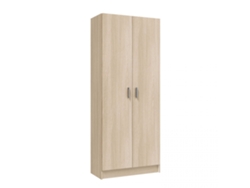 Armario multiusos 2 puertas 3 zonas Roble 73 x 180 x 37cm cm