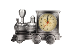 Reloj Despertador Decorativo De Mesa Con Diseño De Tren Antiguo, Con Pilas Incluidas, Ideal Para Estudiantes, Niños Y Personas Mayores.