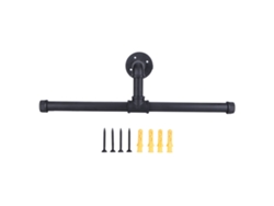 Tendedero de pared de 48 cm, con forma de T, resistente y plegable para el hogar.