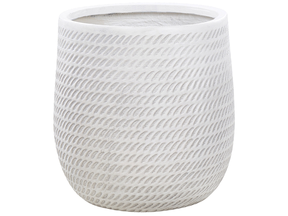 Maceta ⌀ 39 cm blanco crema BELIANI Livadia