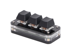 Mini teclado RGB personalizable de 3 teclas