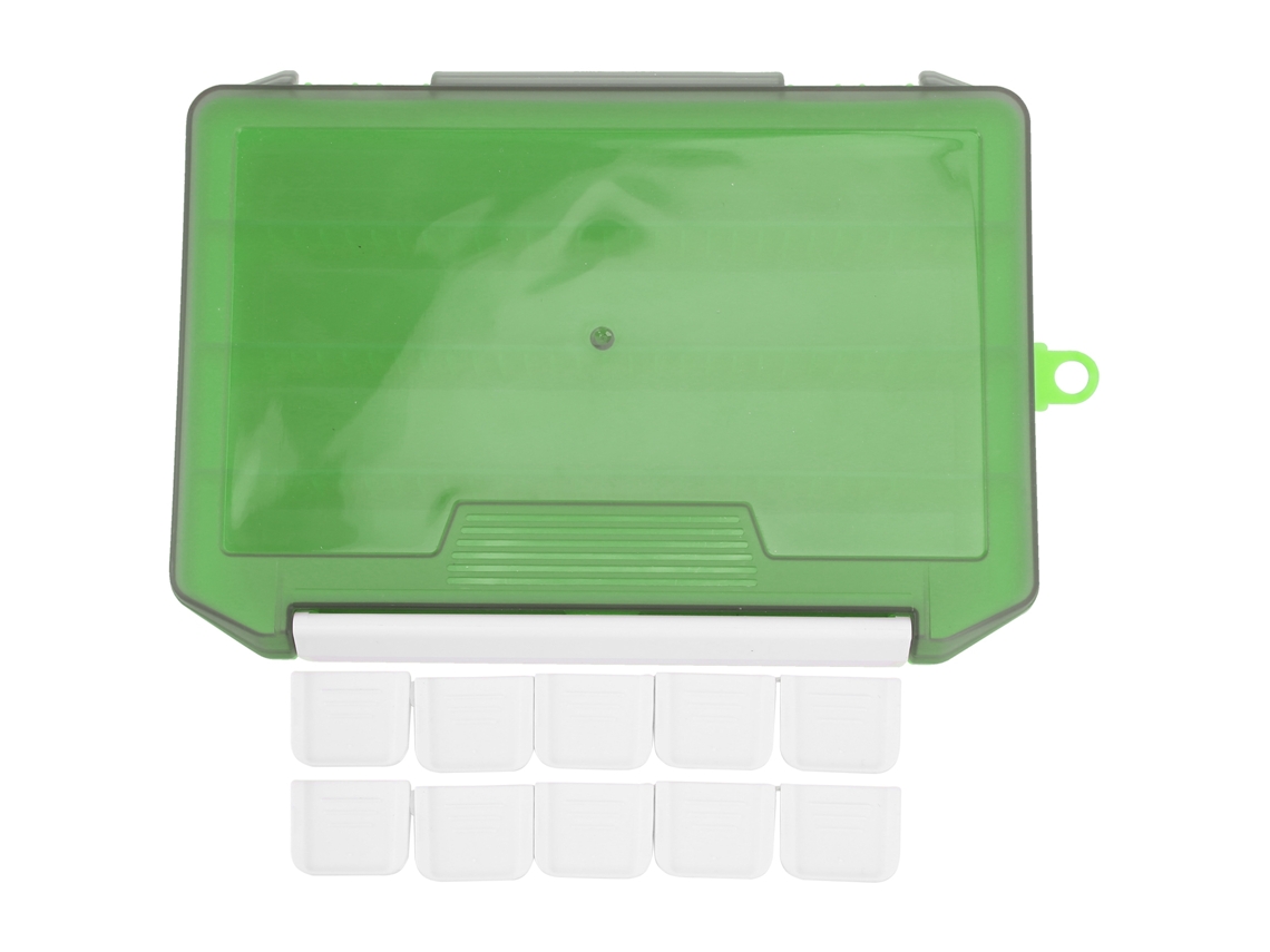 Caja De Una Sola Capa Para Señuelos De Pesca Con Separadores Extraíbles, Almacenamiento Portátil Para Cebos Artificiales.