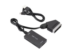 Convertidor Scart A Hdmi Con Adaptador De Cable Hdmi Hd 720p 1080p Plug And Play