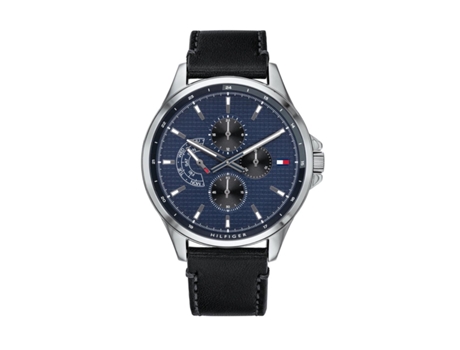 Reloj TOMMY HILFIGER Hombre (Piel - Negro)