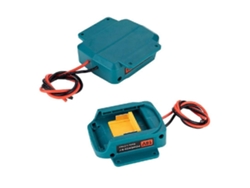 Juego de 2 adaptadores convertidores de batería a 18 V (para bricolaje) con cables de calibre 14 AWG Hengjian