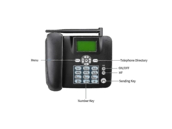Teléfono Inalámbrico 4g De Escritorio Compatible Con Gsm 850/900/1800/1900 Mhz, Tarjeta Sim, Teléfono Inalámbrico Con Antena Y Radio.