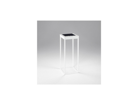 Lámpara de mesa solar y recargable CAGE de PERENZ Blanco Mate Al. 50 cm