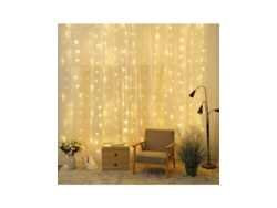 Cortina Led Luminosa 3X2M Luz Cálida GSC