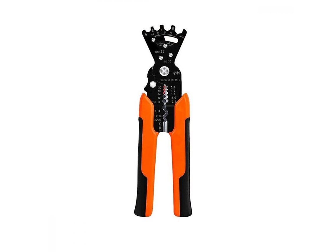 2026-pinzas De Pelar Cables Multifuncionales Para Electricistas Con Corte, Pelado Y Crimpado De Alta Calidad Negro Naranja