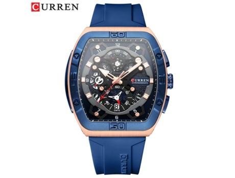 Relojes para Hombre Reloj con Correa para Hombre Relojes de Pulsera con Calendario de Cuarzo Resistentes al Agua-Concha Rosa Azul LUUCOZK