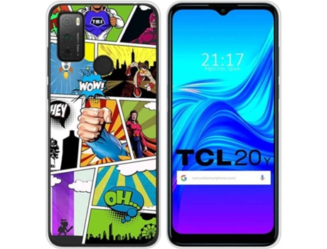 Carcasa TCL 20Y TUMUNDOSMARTPHONE Comic Multicolor