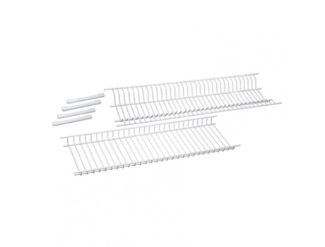 Escurreplatos + escurrevasos blanco 65 cm conjunto