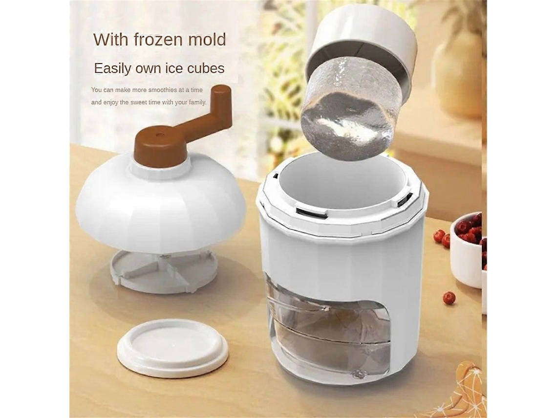Trituradora de hielo portátil, máquina para raspar hielo, mini máquina manual sencilla para raspar hielo, café helado, frappuccino Rosewell