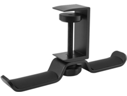 Soporte Para Auriculares Negro O De Aleación De Aluminio, Práctico Y Que Ahorra Espacio En El Escritorio.
