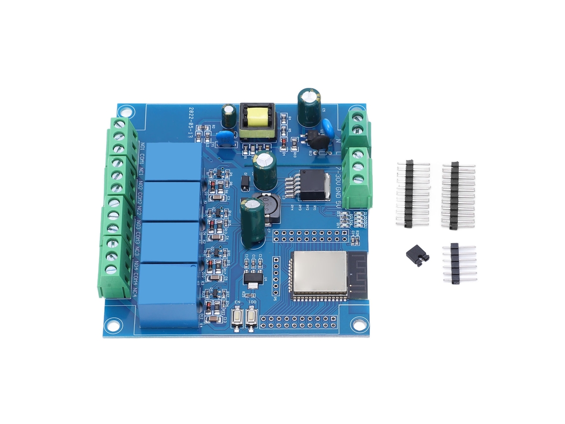 Yncm2026-placa De Desarrollo Esp32 Con Wifi Bluetooth Módulo De Relé 4 Vías Programable Inalámbrico