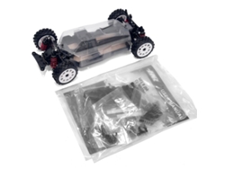 H9804 Chasishnr H9804 Foxhound Rally 1/10 Chasis Transparente Sin Electrónica Juguetes