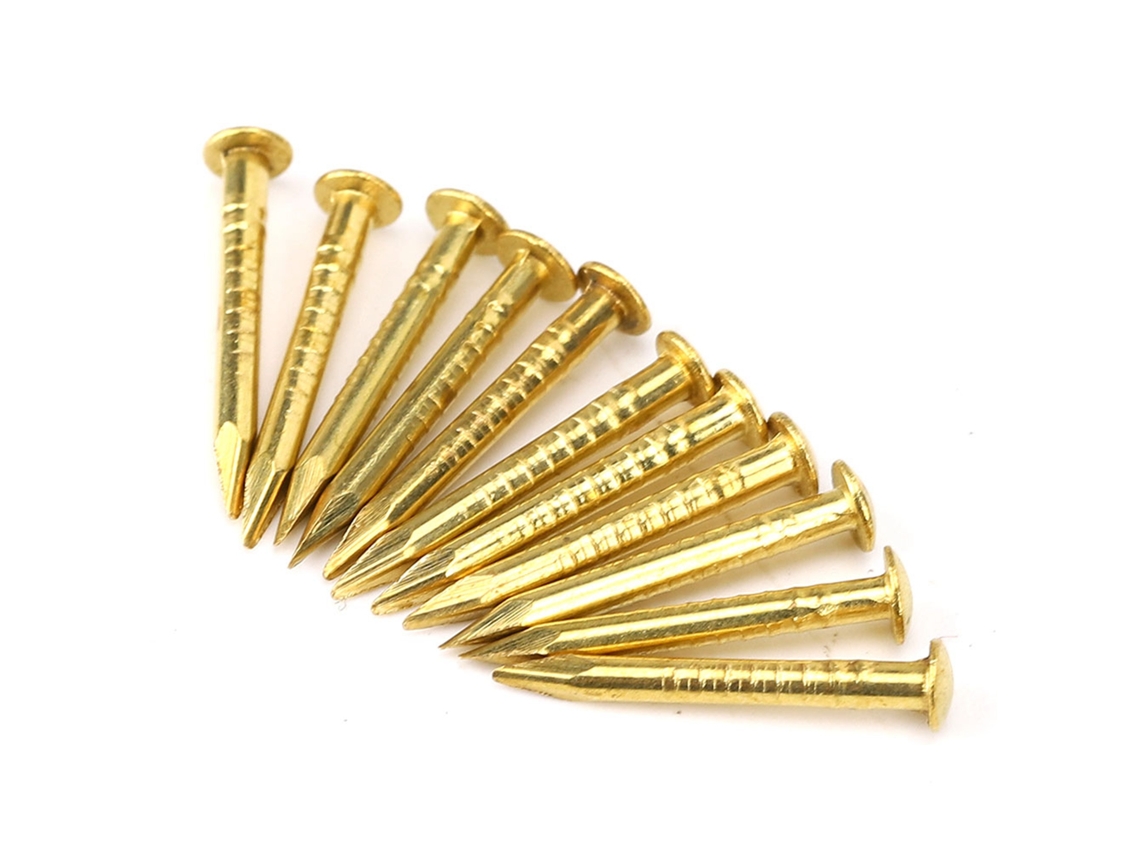 100 Piezas De Clavos Redondos De Latón, Accesorios De Ferretería De 10 Mm/15 Mm/18 Mm/22 Mm