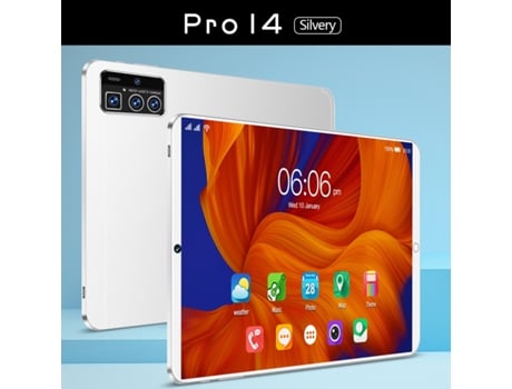 Tablet PRITOM 14PRO + Teclado Bluetooth + Funda de Cuero + Auriculares + Stylus Pen (10'' - 32 GB - 2 GB - Wi-Fi+5G - Negro)
