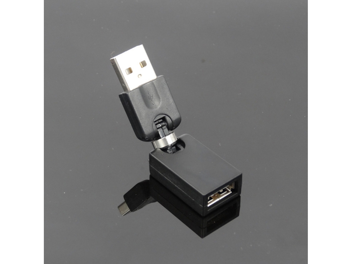 Adaptador Giratorio De 360 Grados Usb A Macho A Hembra Para Pc, Portátil, Tv Y Teléfono Móvil