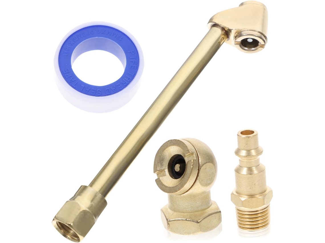Kit De 4 Piezas De Mandriles Neumáticos De Latón De 1/4", Juego De Accesorios Para Inflado De