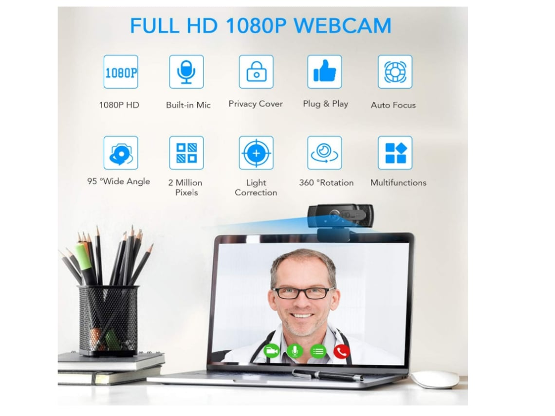 Cámara USB 1080P Full HD para computador