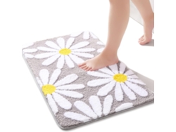 Alfombrilla De Baño Antideslizante Daisy, Suave Y Absorbente (gris/50x80cm) Gertiz