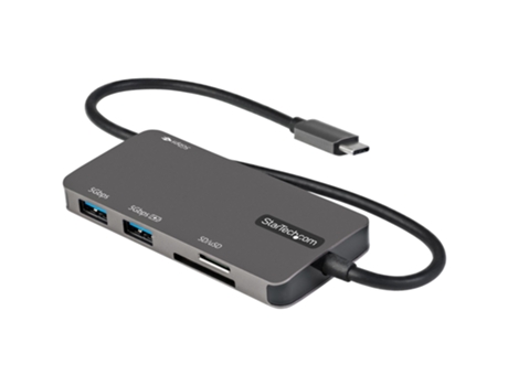Startech.Com Usb C Usb-C a HDMI 4K Adaptador multipuerto Fuente de alimentación de 100 W Ranura SD/MicroSD Hub USB 3.0 de 3 puertos Mini base USB t...