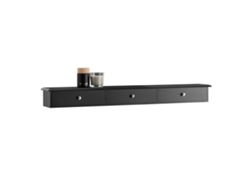 Estante de pared con 3 cajones negro Frg43-L-Sch SOBUY