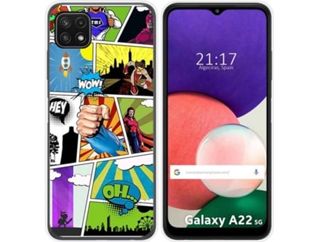 Carcasa Samsung Galaxy A22 5G TUMUNDOSMARTPHONE Comic Multicolor