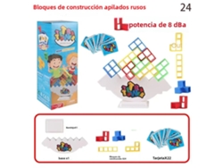 Juego de mesa Tetris para niños con piezas apilables y de equilibrio MDUG (24 piezas)