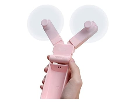 Ventilador de bolsillo portátil plegable de doble cabeza, ligero, silencioso, recargable, ventilador personal, 2 velocidades de viento ajustables, ...