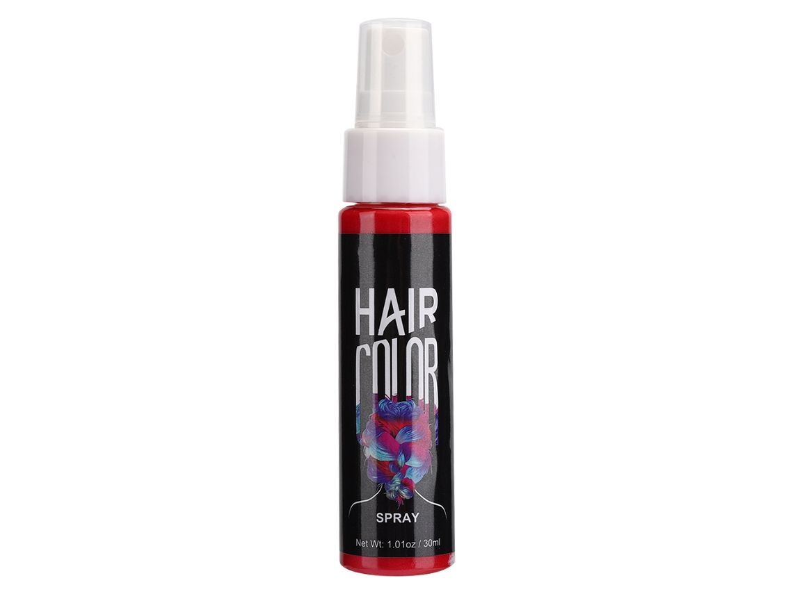 Sevich Tinte De Cabello En Spray Temporal Diy 30ml Rojo No Graso Fácil Aplicación No Daña El Cabello