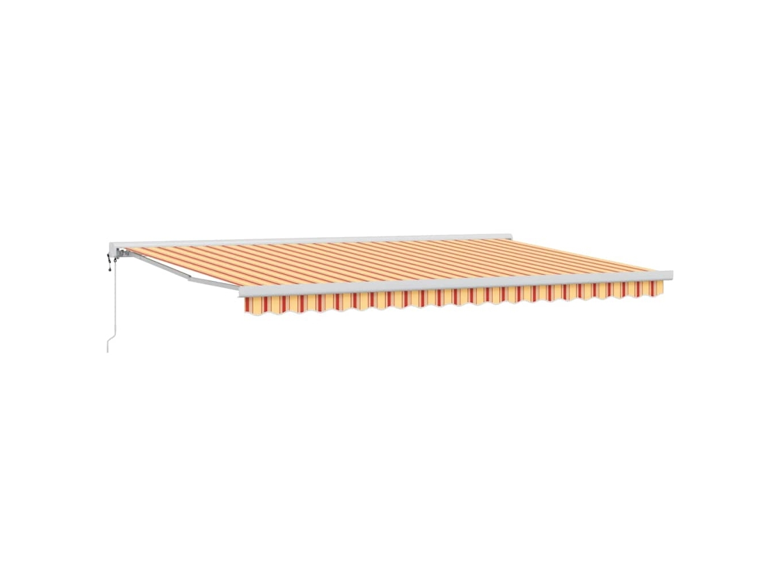 Maison Exclusive - Toldo Retráctil Amarillo Y Naranja 500 X 300 X 165 Cm