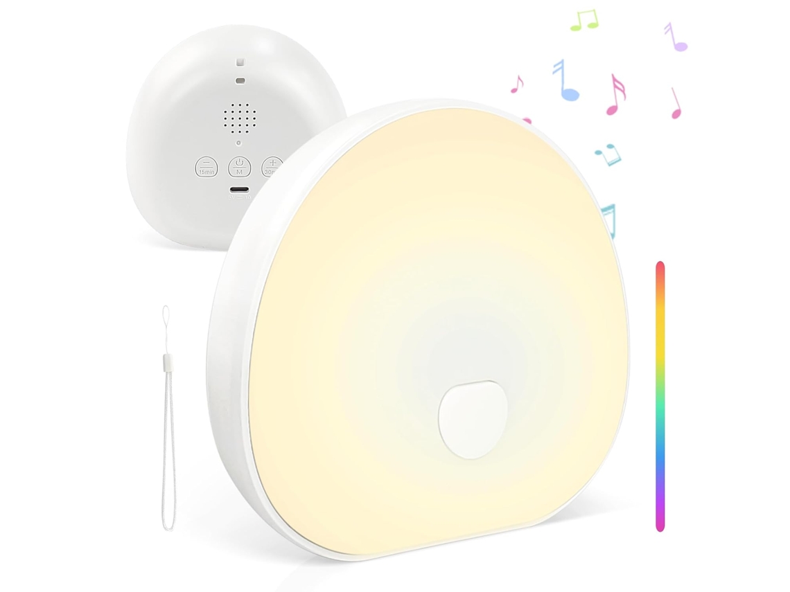 Ruido Blanco, 7 Opciones De Iluminación, Temporizador Y Puerto Usb-c.