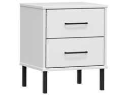 Mesita De Noche VIDAXL Blanco Madera (40x35x48.5 )