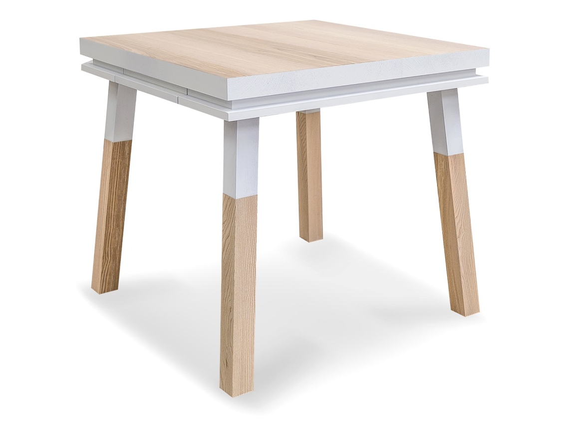 Escritorio Cadruado de Madera Maciza Con 1 Cajón 80 cm