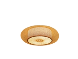 Lámpara colgante, bambú natural, diseño elegante, 50 cm, bombilla no incluida (E27)