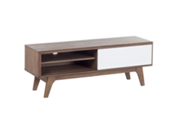 Mueble TV BELIANI Buffalo de MDF Madera oscura 117x35x44