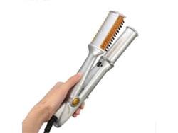Plancha De Pelo 2 En 1: Plancha, Alisador Y Rizador Con Temperatura Ajustable, De Cerámica, Portátil.