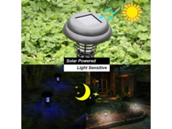 Lámpara solar repelente de mosquitos e insectos 2026 con sensor de luz, diferentes modos, para jardín, patio y exteriores.